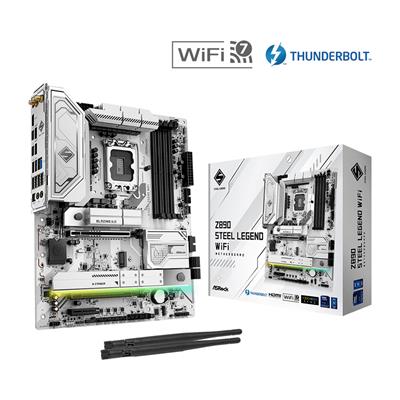 Motherboard ASRock Z890 STEEL LEGEND Wi-Fi Socket Intel® Socket 1851 12/13/14va. Gen. DDR5